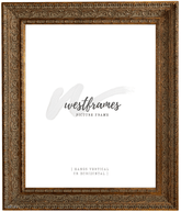 Parisienne French Ornate Embossed Wood Picture Frame Antique Gold Patina Finish - West Frames
